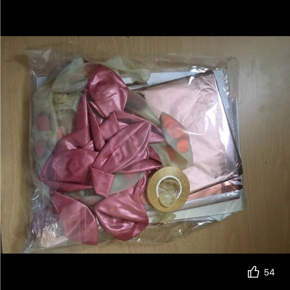 NEW 47 pcs Pink & Rose Gold Themed Birthday Decorative Balloon Set - Picture 7 of 7